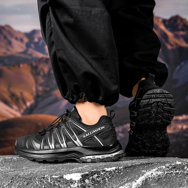 

New Outdoor Trendy Fabric Anti-slip Wear Breathable Lightweight Simple Color Running Shoes for Men and Women Hiking X-t-6 Shoes