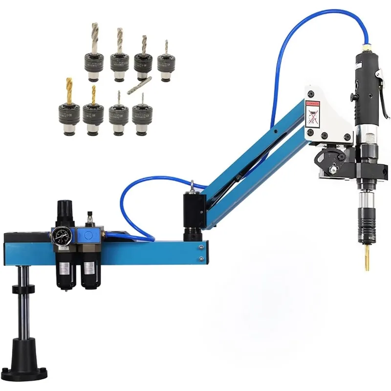 

High Accuracy M3-M12 Pneumatic Tapping Arm Vertical Air Tapping Machine with Motor Pump PLC Core Components M12