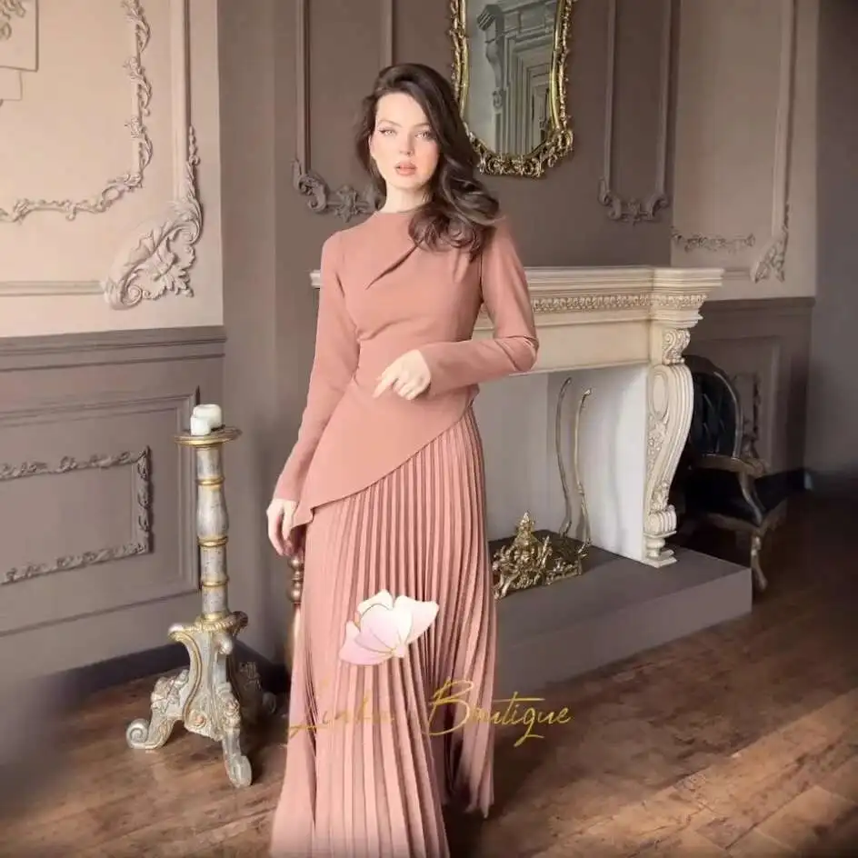 2025 automne nouveau doux plissé à volants bord conception Robe 2025 Robe longue musulmane Robe Abaya Ramadan dubaï luxe Islam élégant