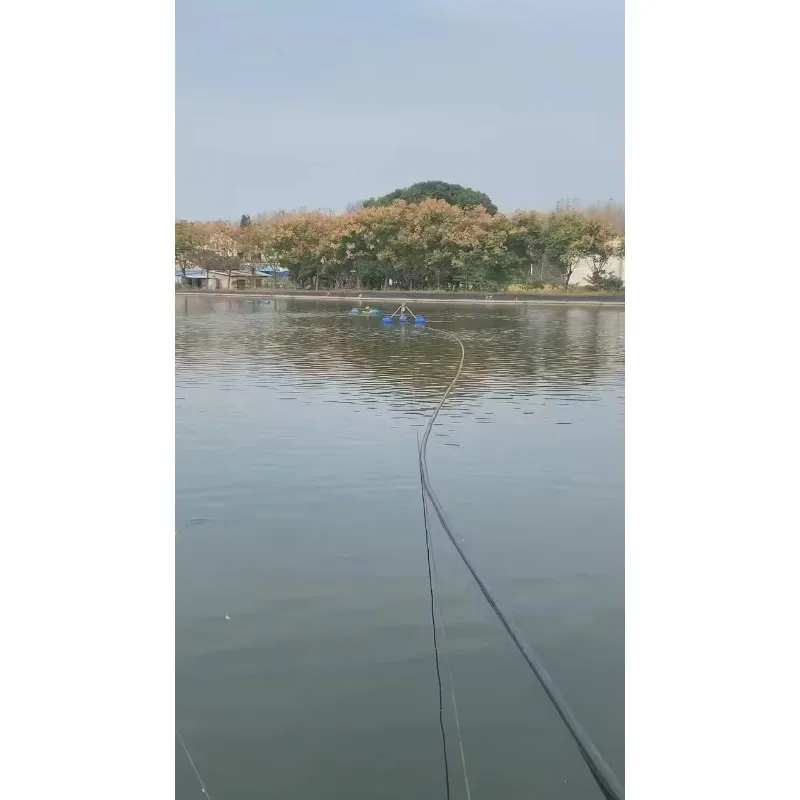 Large Floating Fish Food Feed Machine with Time Control Automatic Aquaculture Equipment for Pond Fish  Animal Feeding
