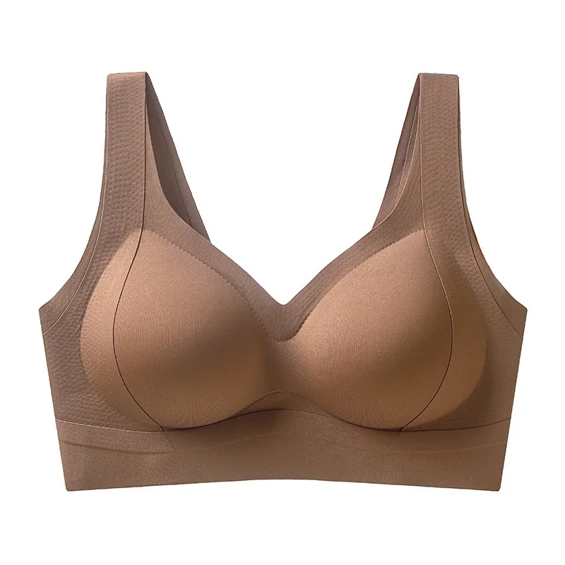 

Бесшовный бюстгальтер на косточках, небольшой сбор на груди, тонкий регулируемый поддерживающий комфортный бюстгальтер с полным покрытием, британский зимний повседневный бюстгальтер M-3XL