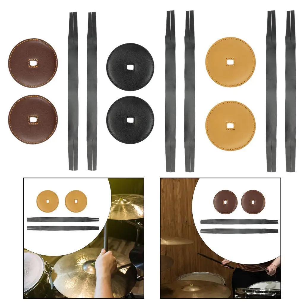 2 шт. ремешок для тарелок симфония марширующий ударный инструмент ремонт искусственной кожи