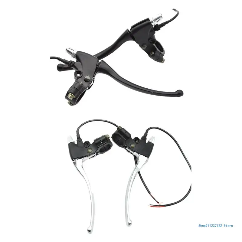 2pcs Bike Brake Levers Aluminium Alloy Left Right Hand Brake Power Failure Hand Brake Lever for Electric Bike Scoooter