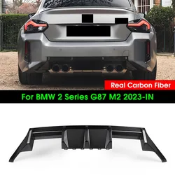 G87 M2 Real Dry Carbon Fiber Rear Diffuser Replacement OEM Style Rear Bumper Lip Spoiler Lip Splitter For Bmw G87 M2 2023-IN
