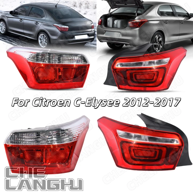 

LED Tail Rear Lamp Light For Citroen C-Elysee 2012 2013 2014 2015 2016 2017 Car Taillight With Circuit Board No bulbs 9818810280