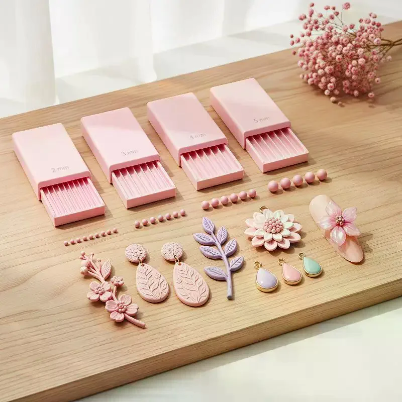Polymer Clay Bead Roller Template Set, 2-5mm Clay Gel Ball Maker Tool, DIY Clay Bead Extruder Molding Board For Jewelry Making