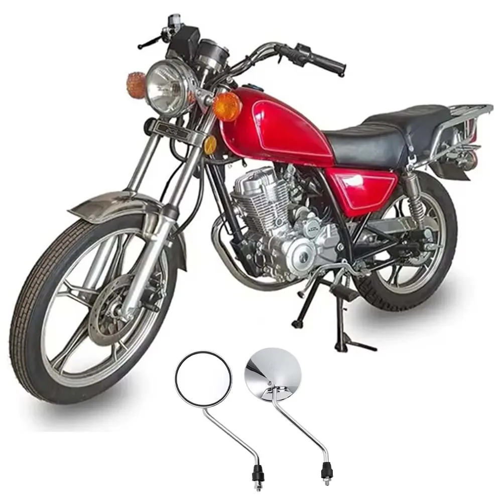 

Motorcycle Rearview Mirror in Aluminium Alloy Material with 8MM Bolt Fit for Most Motocycle Dirt Bike Scooter Moped, Silver