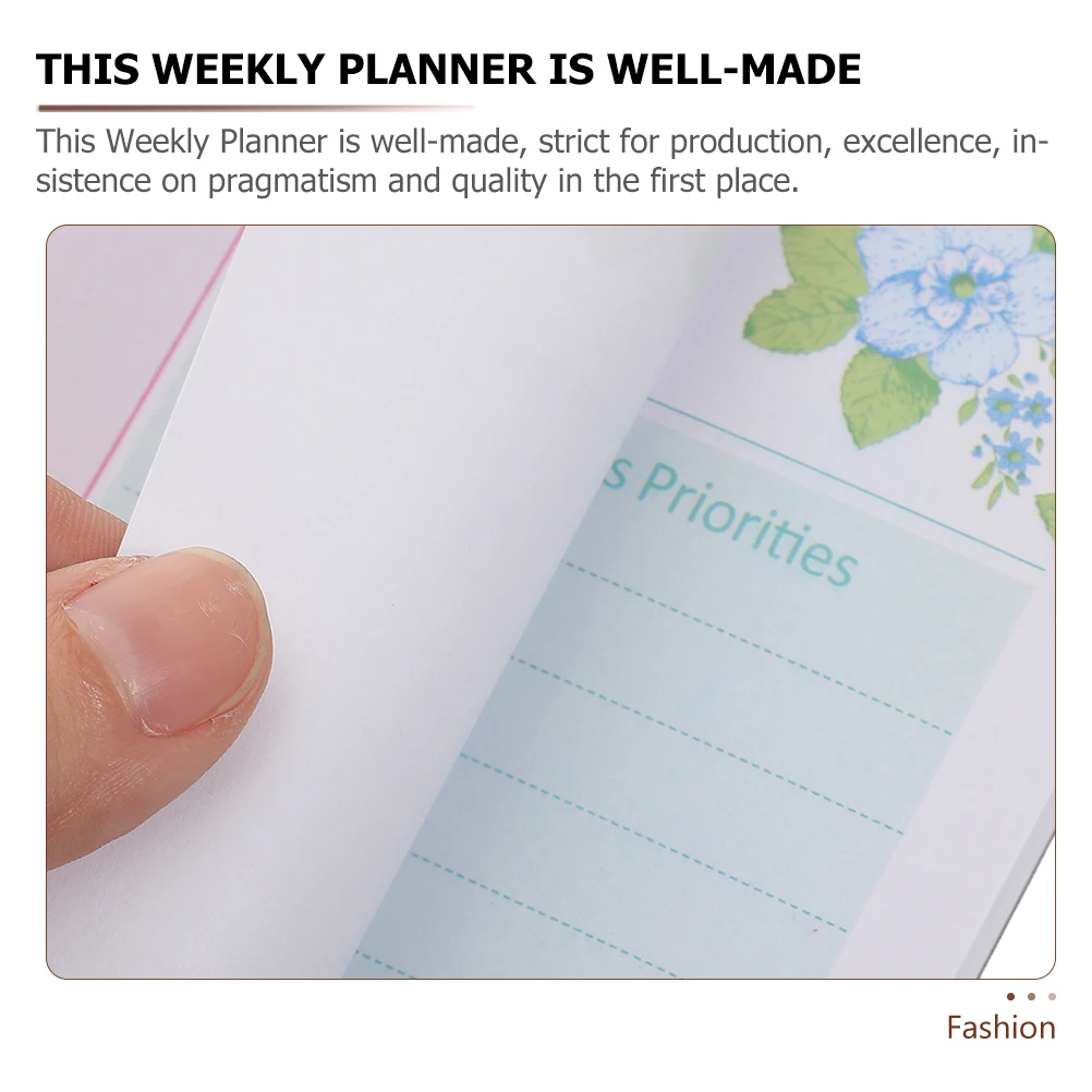 

2pcs Weekly Planner Notepad Office Task Planner Daily To Do List Notebook Memo Pad Reminder Schedule Book for Work Study