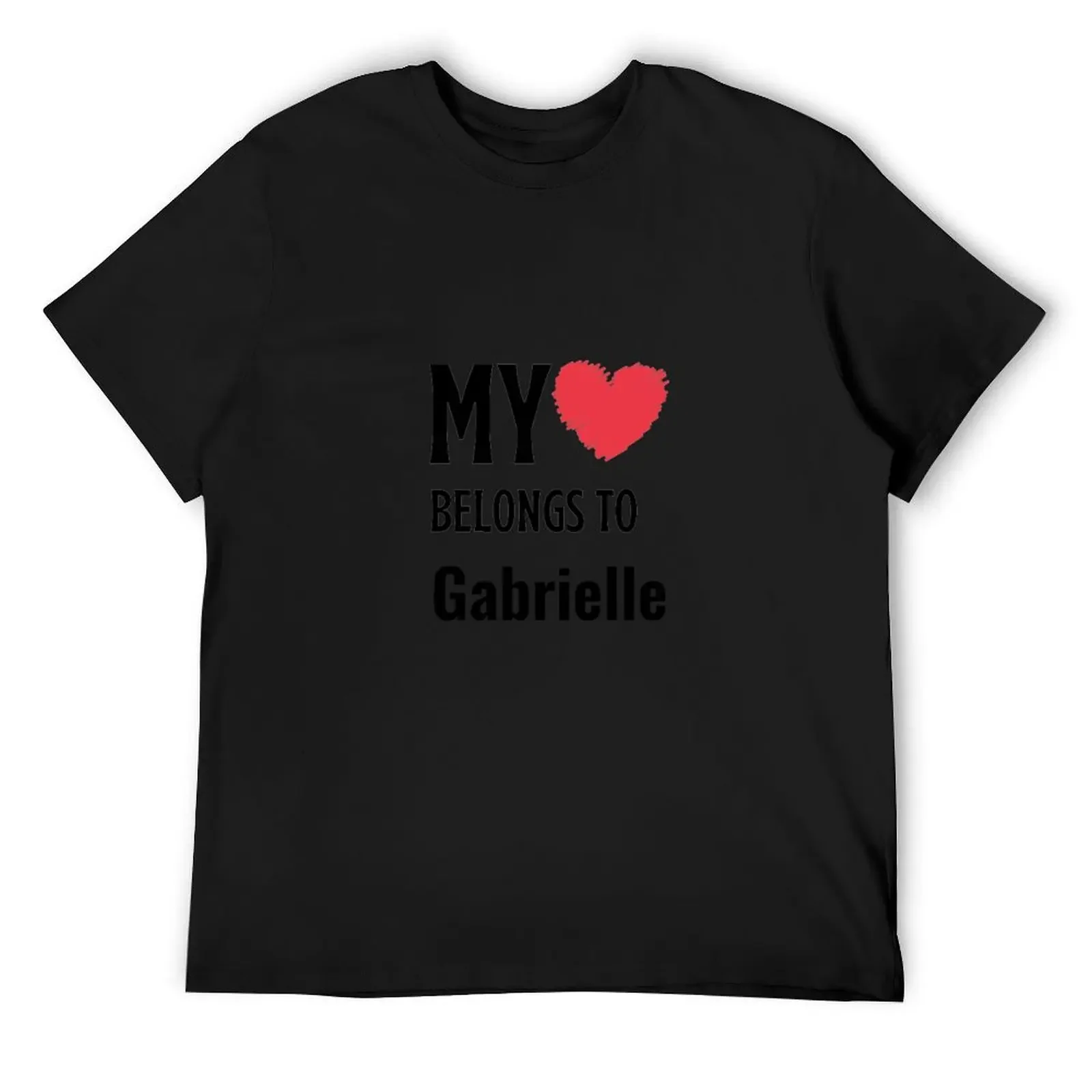 My Belongs To Gabrielle T-Shirt sports fans essential t shirt anime men clothes