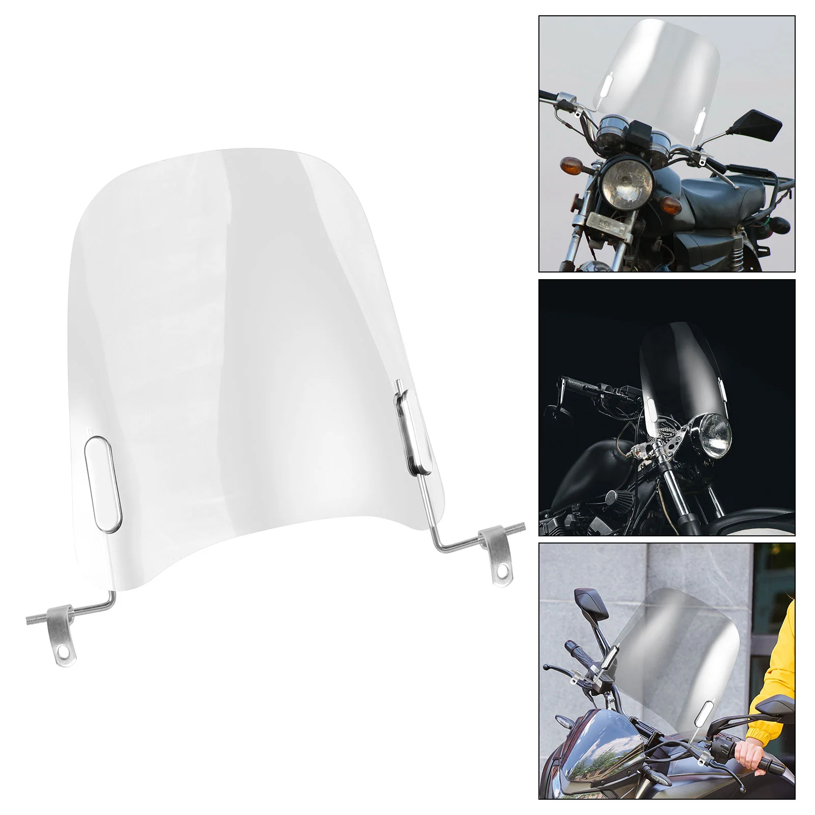

Motorcycle Goggles Windshield Scooter Universal Helmets Iron Electric Windscreen