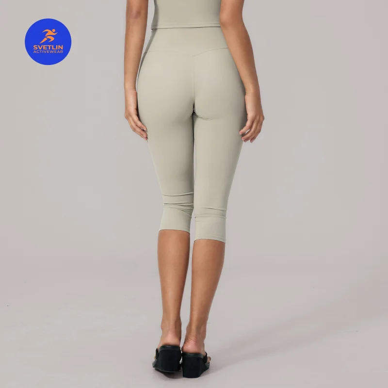 WESTSHAN Tight-Fitting Athletic 7/8 Length Pants For Women High-Waisted Tummy Control Fitness Running Pilates Yoga Leggings