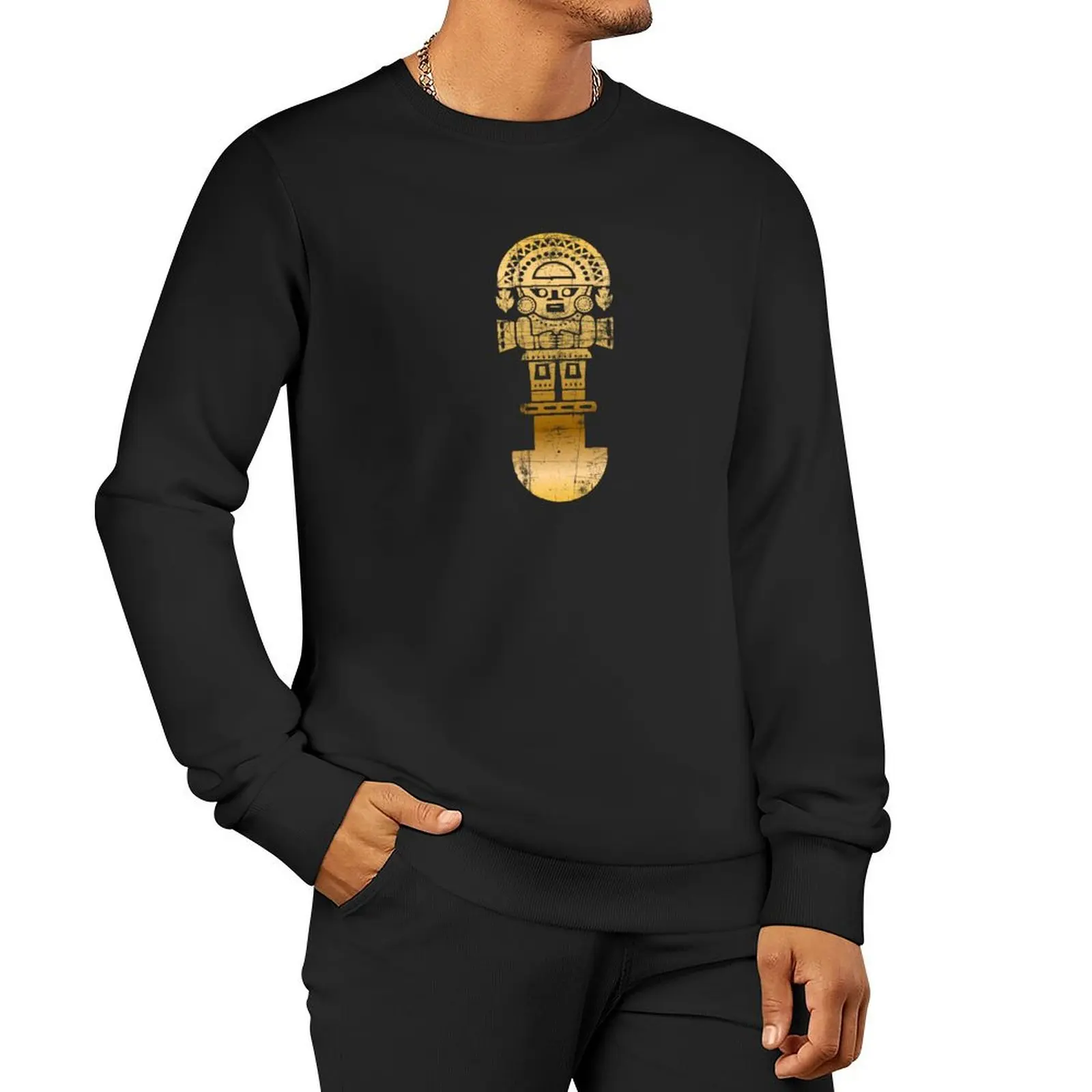 Tumi Gold Pullover Hoodie tracksuit anime clothes winter man sweatshirt