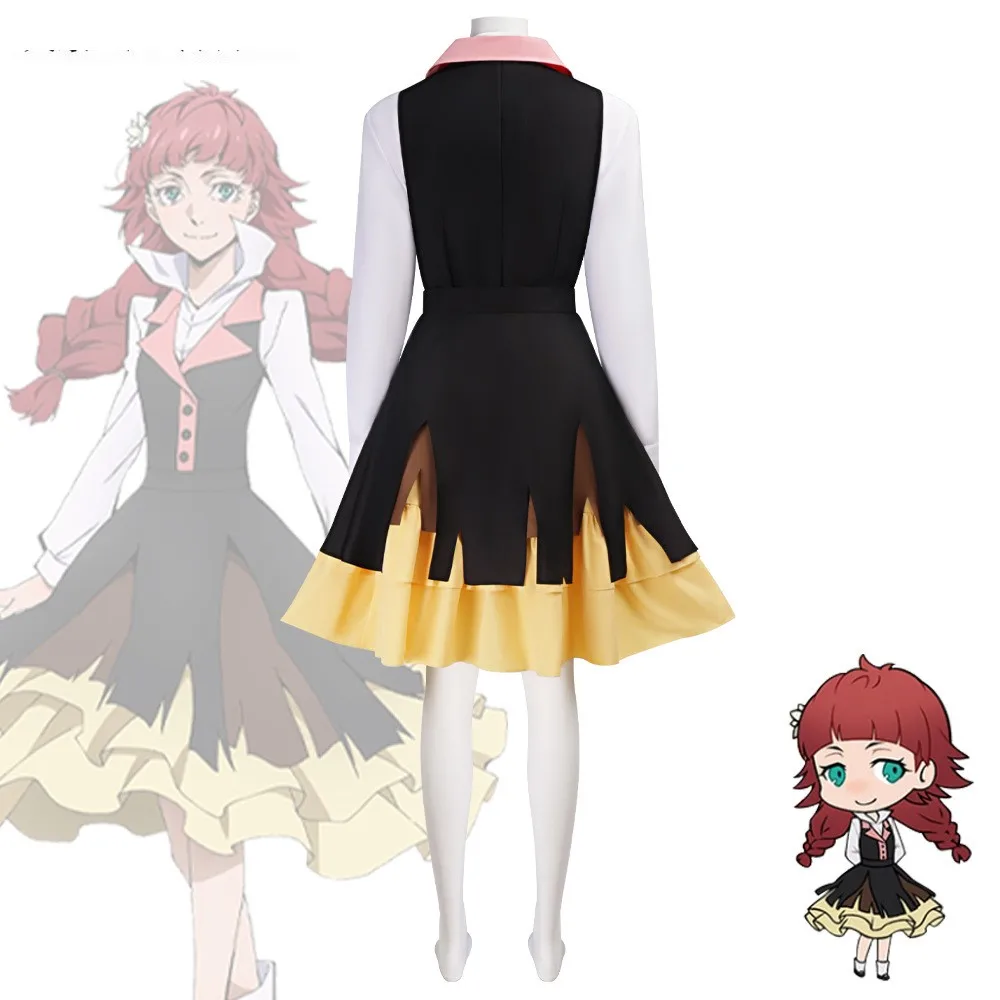 Anime Bungo Stray Dogs Lucy Maud Montgomery Cosplay disfraces peluca vestido Halloween carnaval fiesta vestir para mujeres