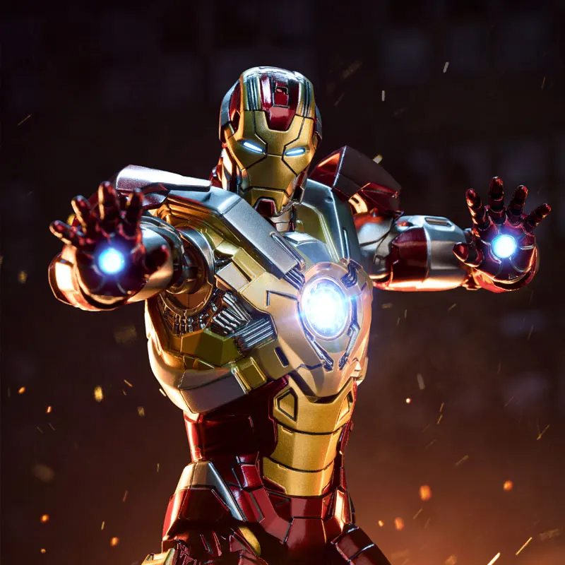 

ZD Toys Original Iron Man MK17 Action Figure Tony Stark Mecha Model Movable Anime Avengers Collection Toy Boy Gifts