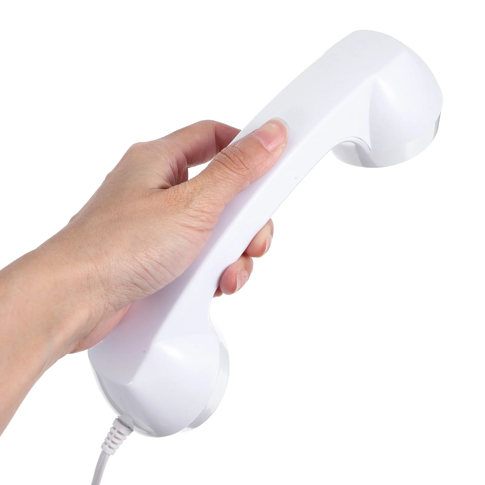 

Stylish Retro Vintage Universal Compatible Telephone Handle For Landline Wire Phones Plastic Replaceable Handset Clear Sound