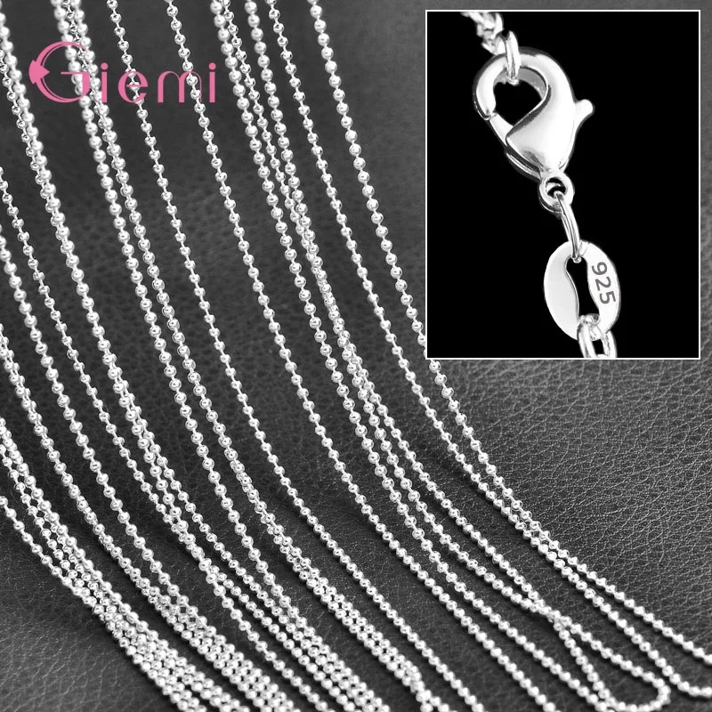 40-75cm 925 Sterling Silver  New Arrivals 5 PCS/Lot Mulitple Chain Necklace For Women Men Pretty Good Fashion Model Option