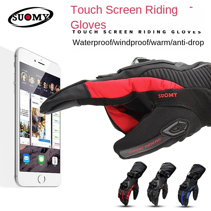 Motorcycle Gloves Winter Cold Weather Warm Touchscreen Waterproof Windproof Protective Gear