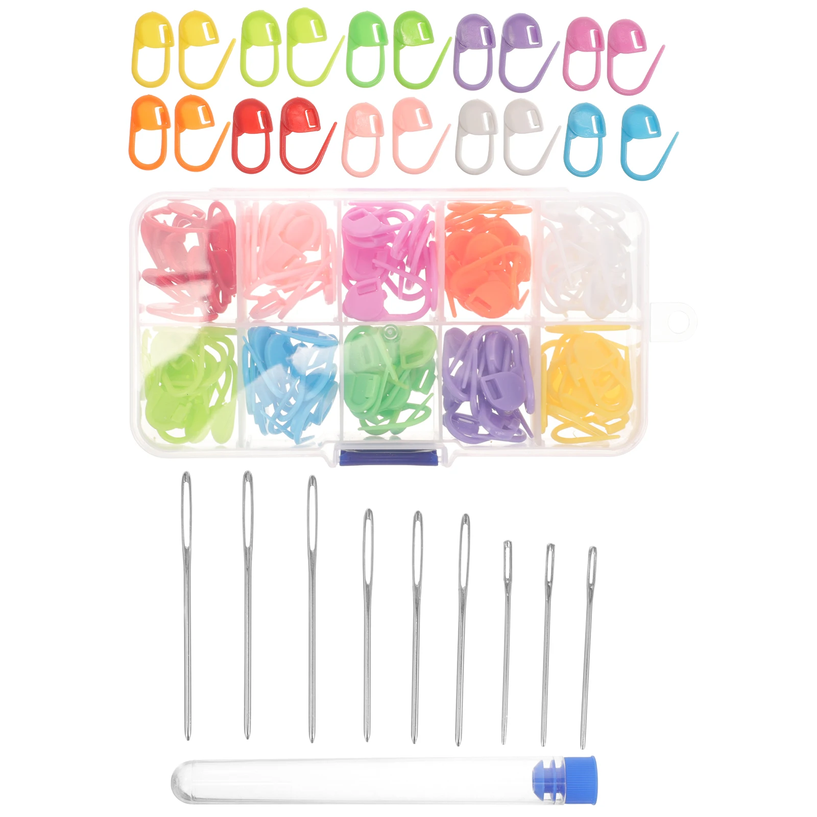 

1Set Colorful Plastic Stitch Markers for Knitting and Crocheting Reusable DIY Craft Ring Clips Crochet Needle Clips