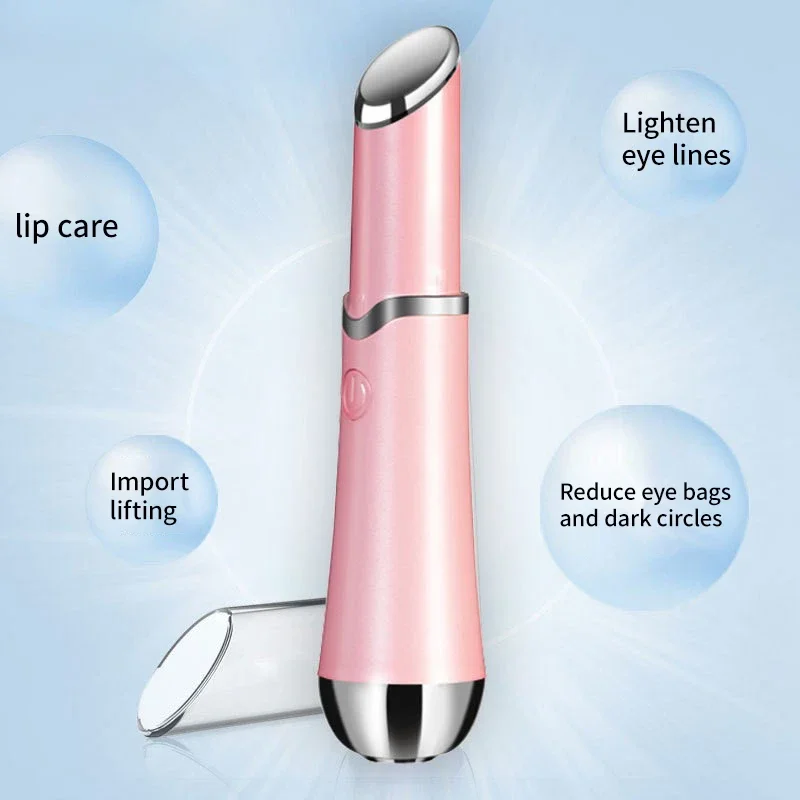 New Electric Eye Beauty Device Reduces Eye Lines Red and Blue Color Light Care Eye Cream Introduces Lip Massage Face Massagers