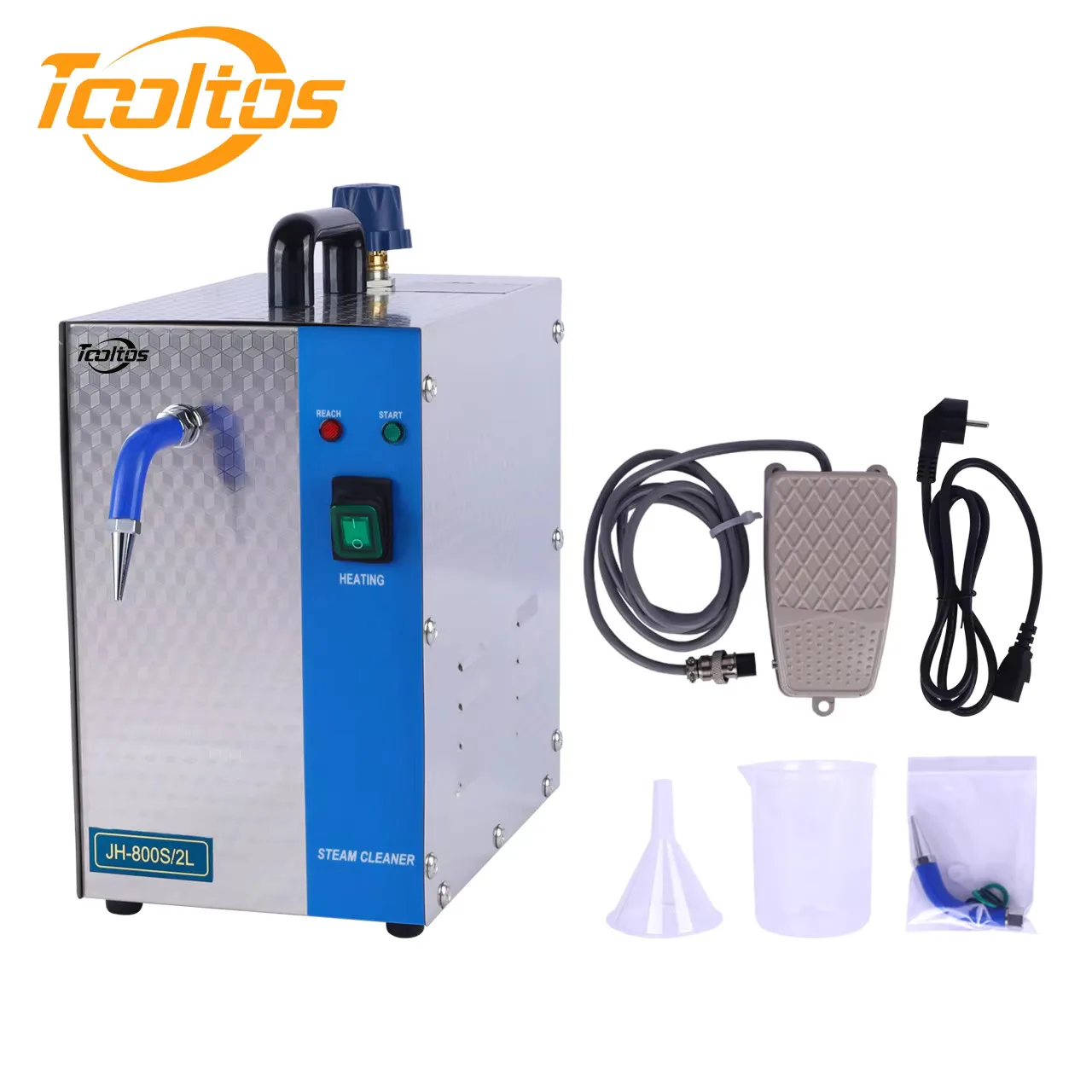 

TOOLTOS 800S/2L Stainless Steel Jewelry Steam Cleaner,Gem Gold and Silver Washer Machine,Goldsmith Equipment Tools 1300W