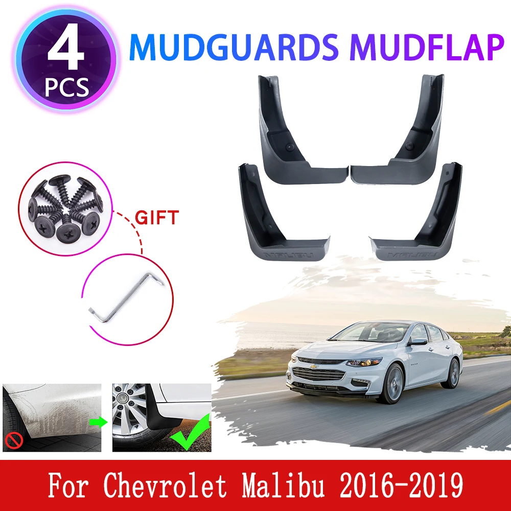 for Chevrolet Malibu 9 2016 2017 2018 2019 4x Mudguards Mudflaps Fender Mud Flap Splash Mud Guards Protect Car Wheel Accessories