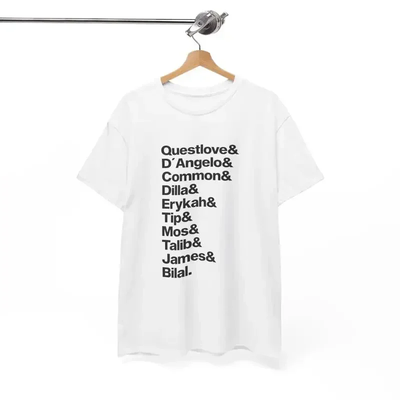 THE SOULQUARIANS Names Unisex T-Shirt Weiß Typografie Premium Minimal