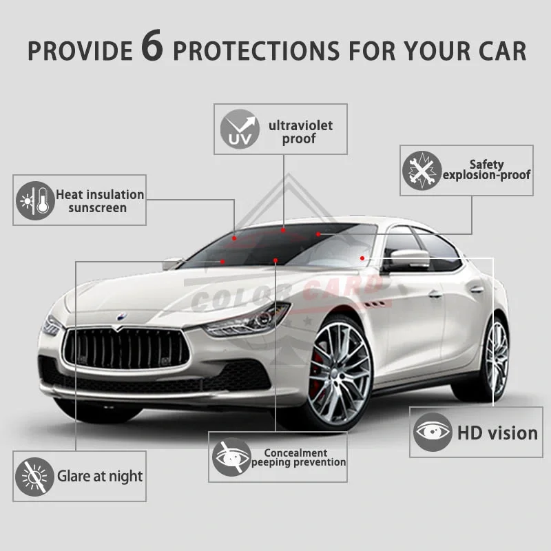 

Car Accessories Solar windows film Car Roll Reflective window tint film