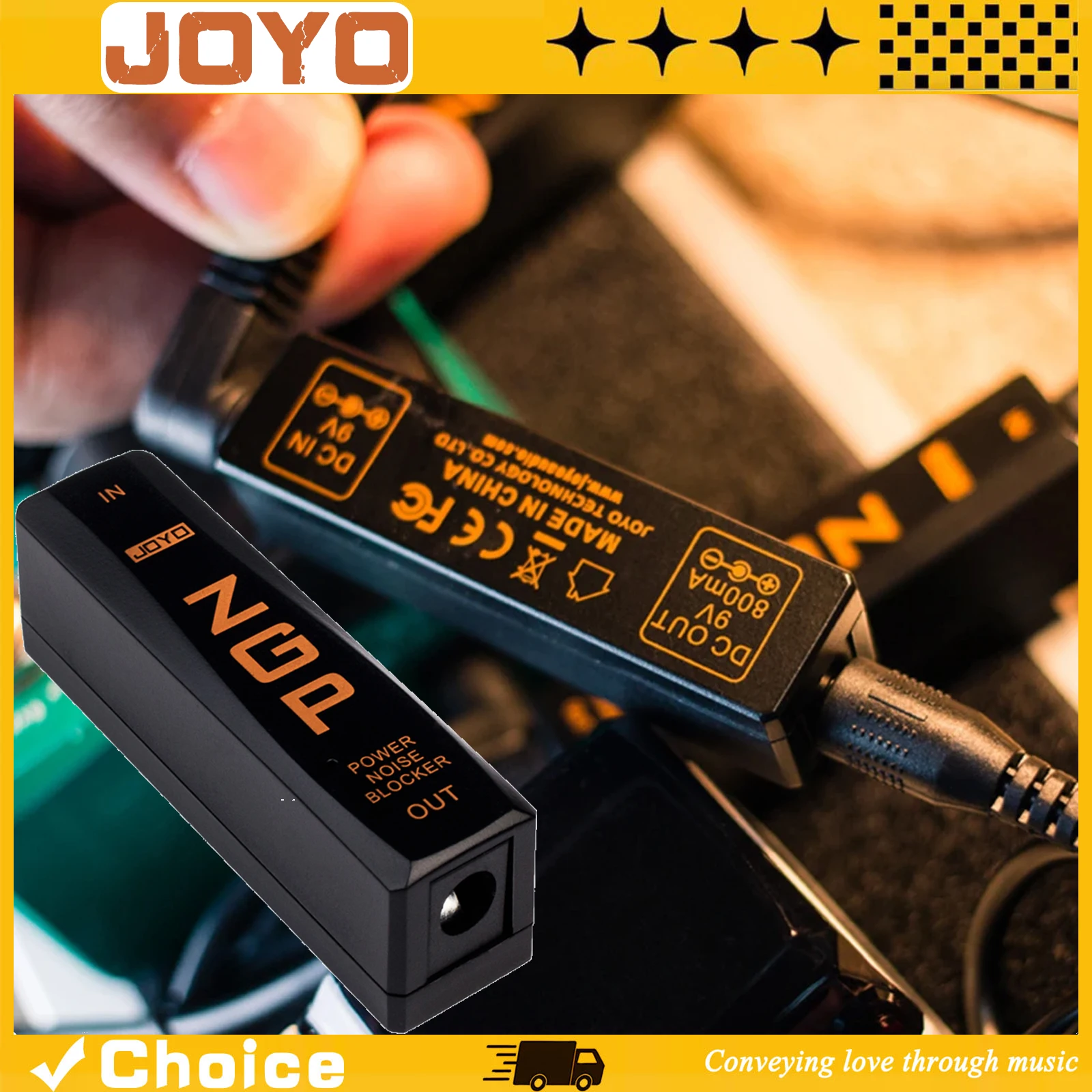 

JP-06 Guitar Effect Pedal Power Supply Guitar Power Noise Blocker Reducer DC 9V 800mA Musical Instrument Accessories