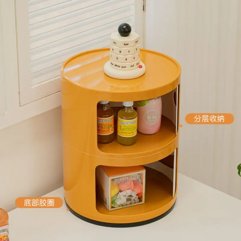 

ww-Household Side Cabinet with Drawers Bedroom Storage Bedside Table Living Room Multi-storey Side Cabinet Storages