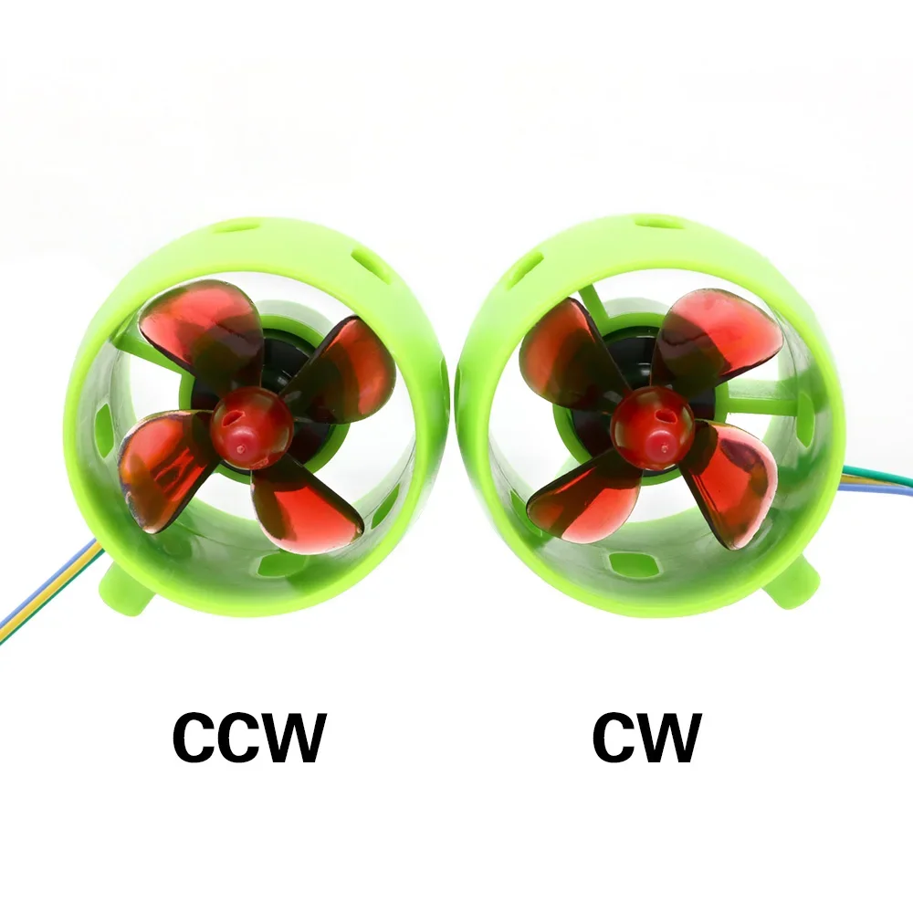 DC 12V-24V 20A 1000KV 4-Blade Underwater Thruster Engine CW CCW 3-6S for Rc Jet Boat Decoy Nest Boat Submarine Motor DIY Parts