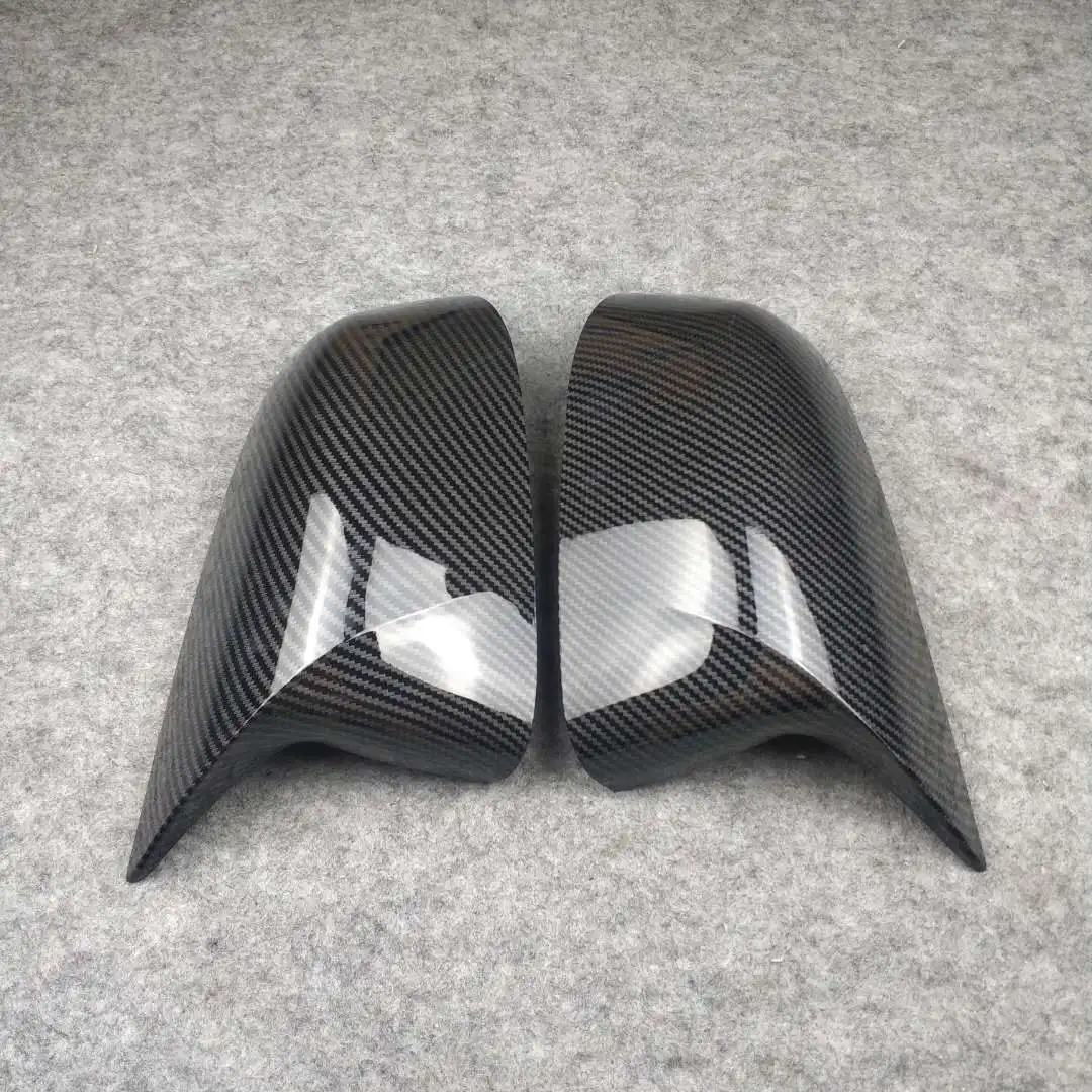 

Автозапчасти, карбоновый зеркальный чехол для BMW X3 G01/X4 G02/X5 G05/X6 G06/X7 G07 2018-IN, глянцевые черные колпачки для автомобильных зеркал заднего вида