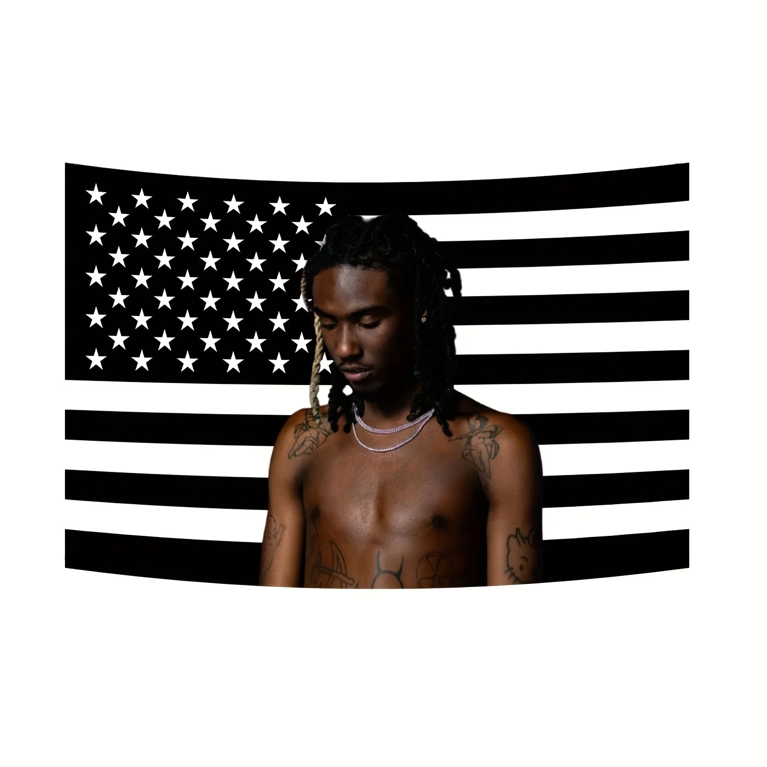 An O-Osamason American Flag Tapestry Rings Underground Rap Art Hip-Hop Fan Gift