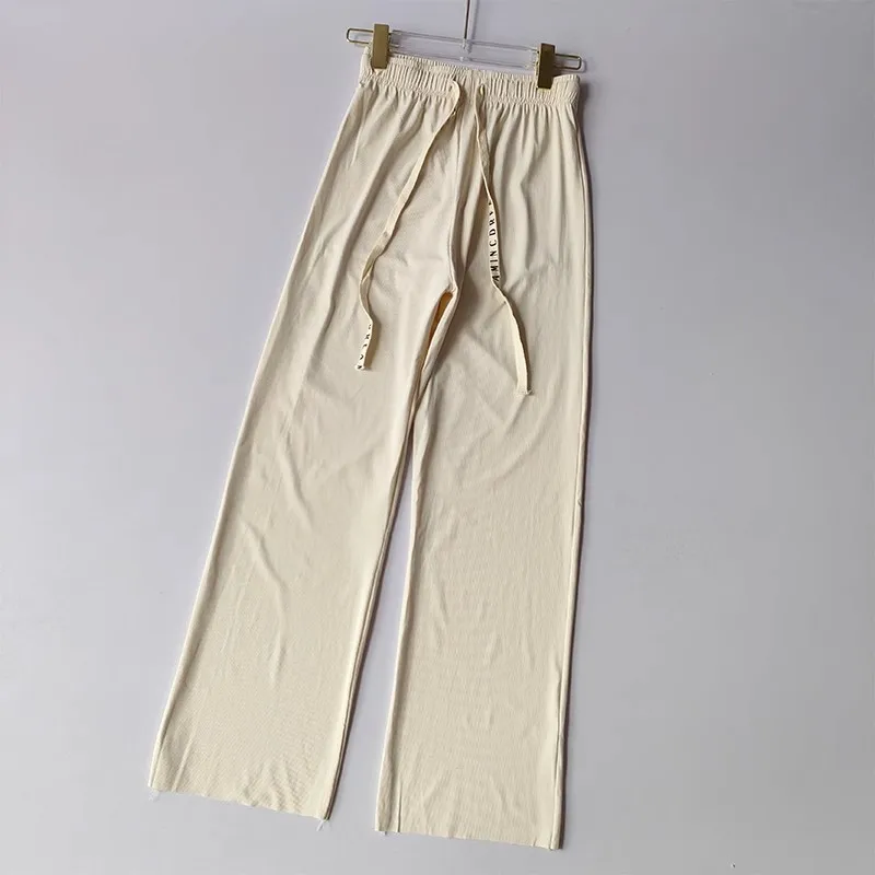 Ice silk wide leg pants women's summer book style sun protection loose ice cool casual outdoor sports pants Yoga fitness Pants image 6