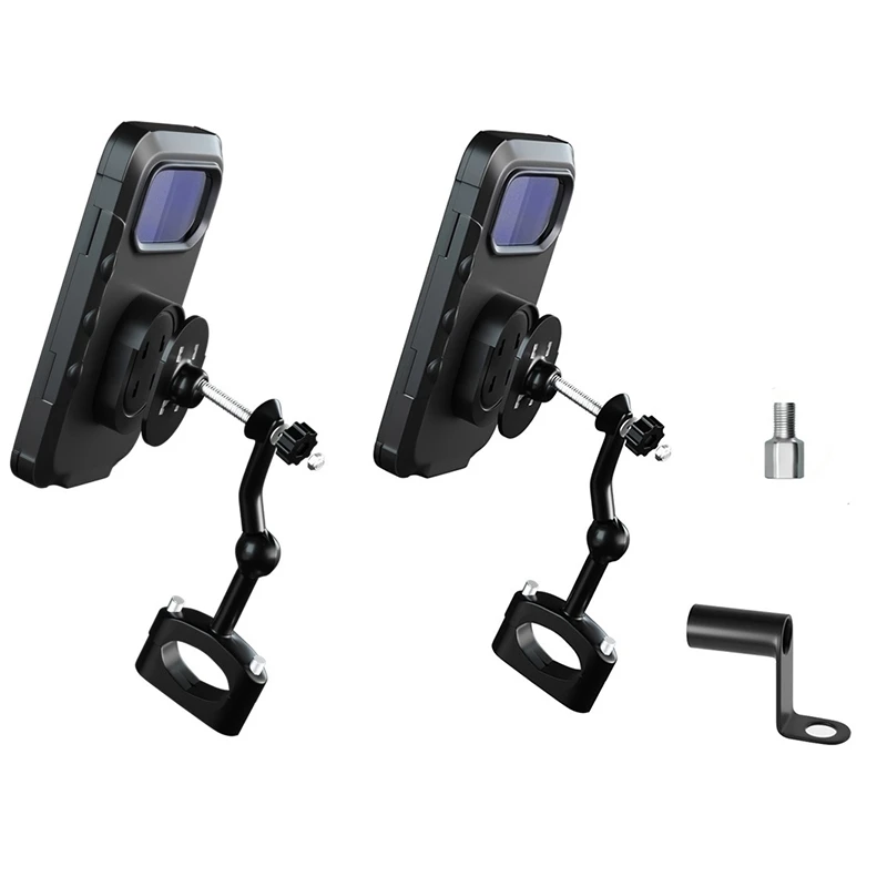 

Adjustable Motorcycle Bike Phone Holder Case Outdoor Waterproof Phone Support Mount With Press Screen