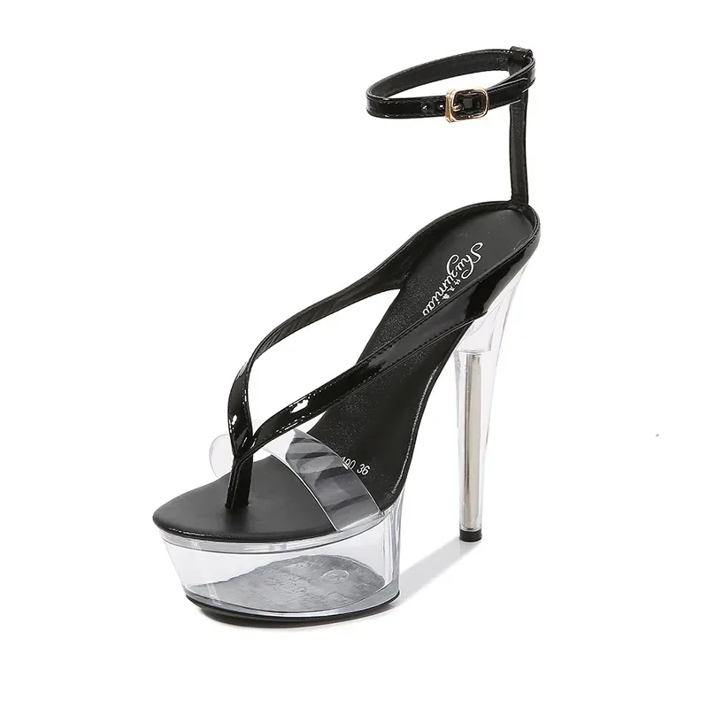 2026 NEW 15CM Platform High Heels Sandals Sexy Ankle Strap Open Toe Gladiator Party Dress Women Shoes Plus Size 42 - view 5