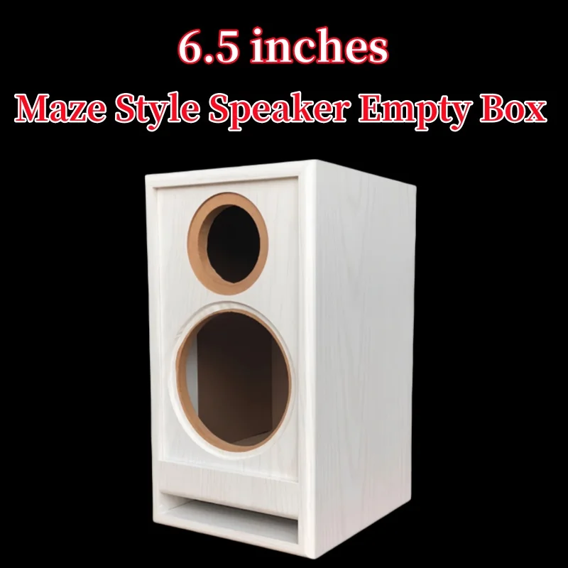 DIY Audio Modification,6.5-inch(80/146mm)Speaker Maze Style Empty Box,High/Medium Low Sound Speaker Box, Speaker Wooden Housing