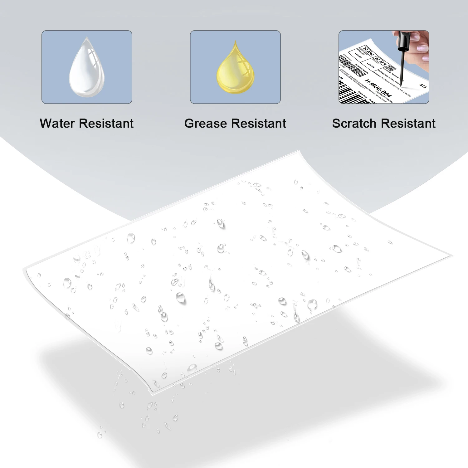 Imagem -04 - Lkx x Suprimentos de Envio Papel Adesivo Etiqueta Térmica Direta à Prova d Água Material à Prova de Óleo para Niimbot D110