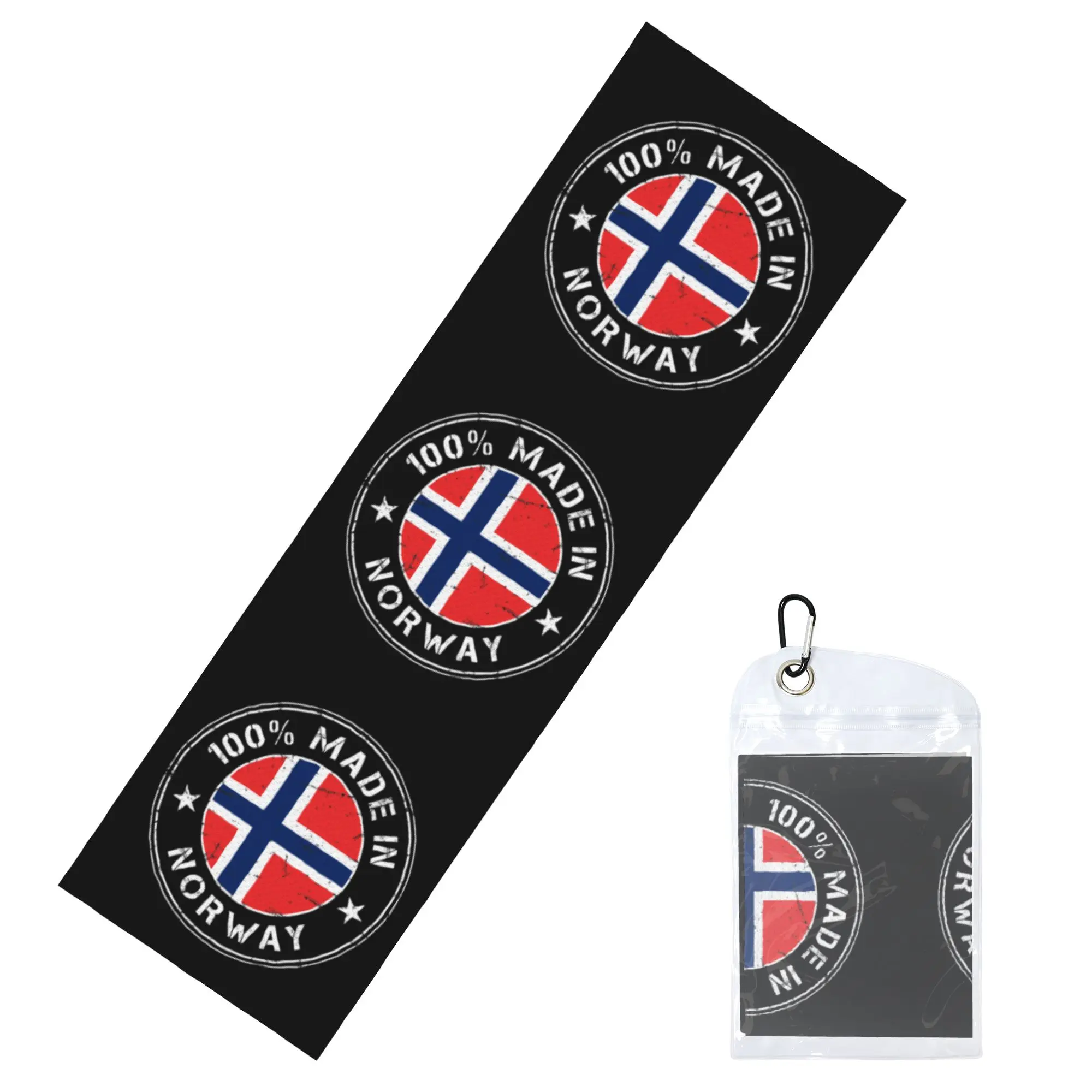 Norway Norwegian Flag Flag Made In Norway Cold Exercise Towel Face Towel Quick Drying  Shower Breathable Cold Towel