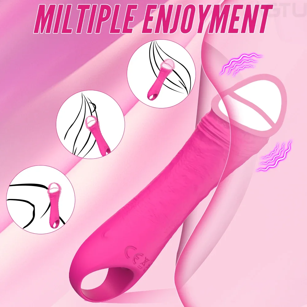 10 Modes Vibrator Soft Silicone Dildo Realistic Penis Strong Motor G-spot Clitoral Stimulator Female Masturbator Adult Sex Toys