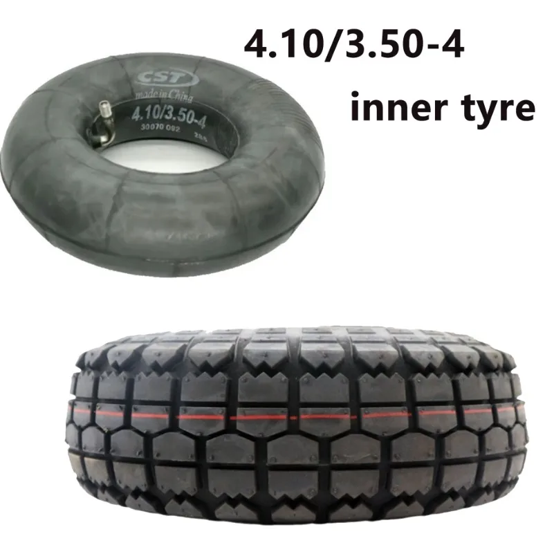 CST 4.10/3.50-4 Inner Outer Tyre 410/350-4 Pneumatic Wheel Tire for Electric Scooter Trolley Accessories