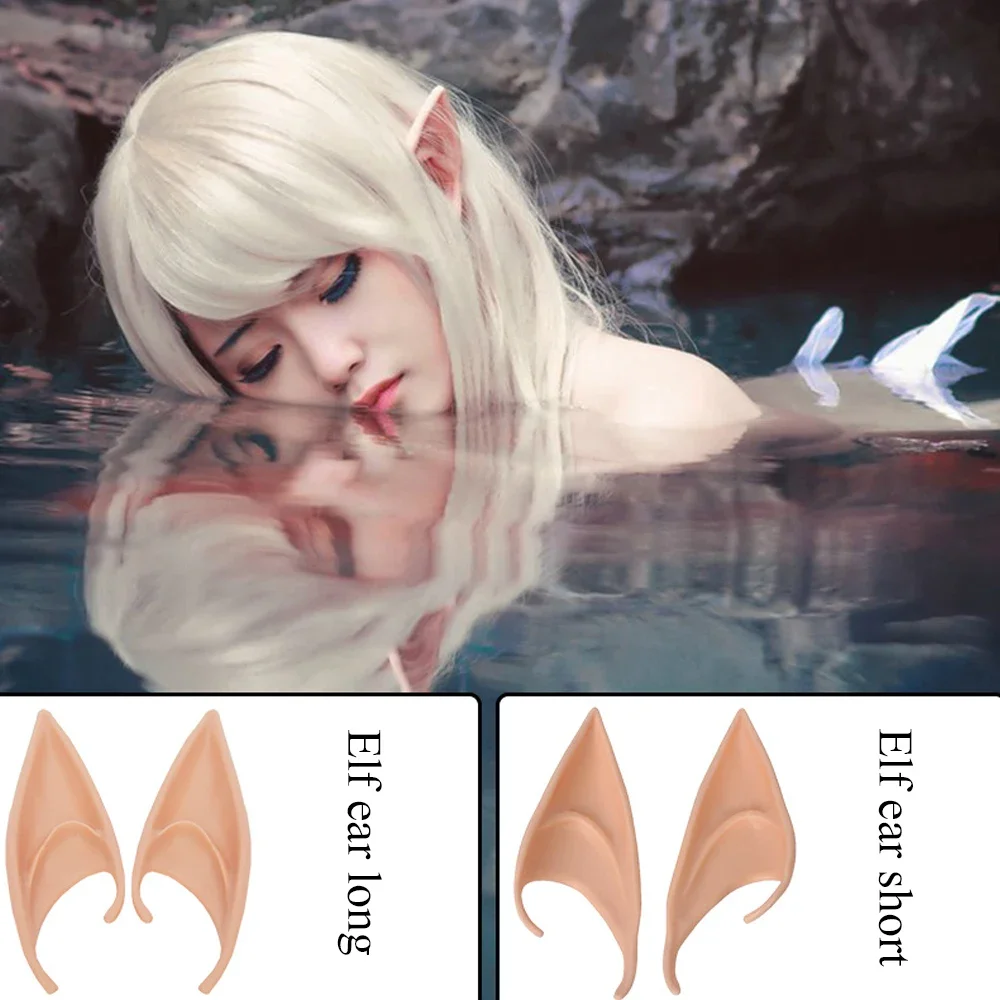 Geheimnisvolle Engel-Elfenohren, Latexohren für Fee, Cosplay, Kostümzubehör, Halloween-Dekoration, Foto-Requisiten, Spielzeug für Erwachsene und Kinder – Detail 6