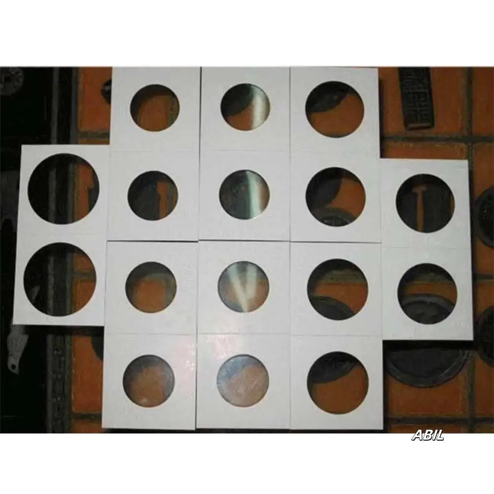 PCCB Put 200 Pcs Coins Album For Coin Collection Book With 50PCS Square Cardboard Coin Holders Coin Album Collection