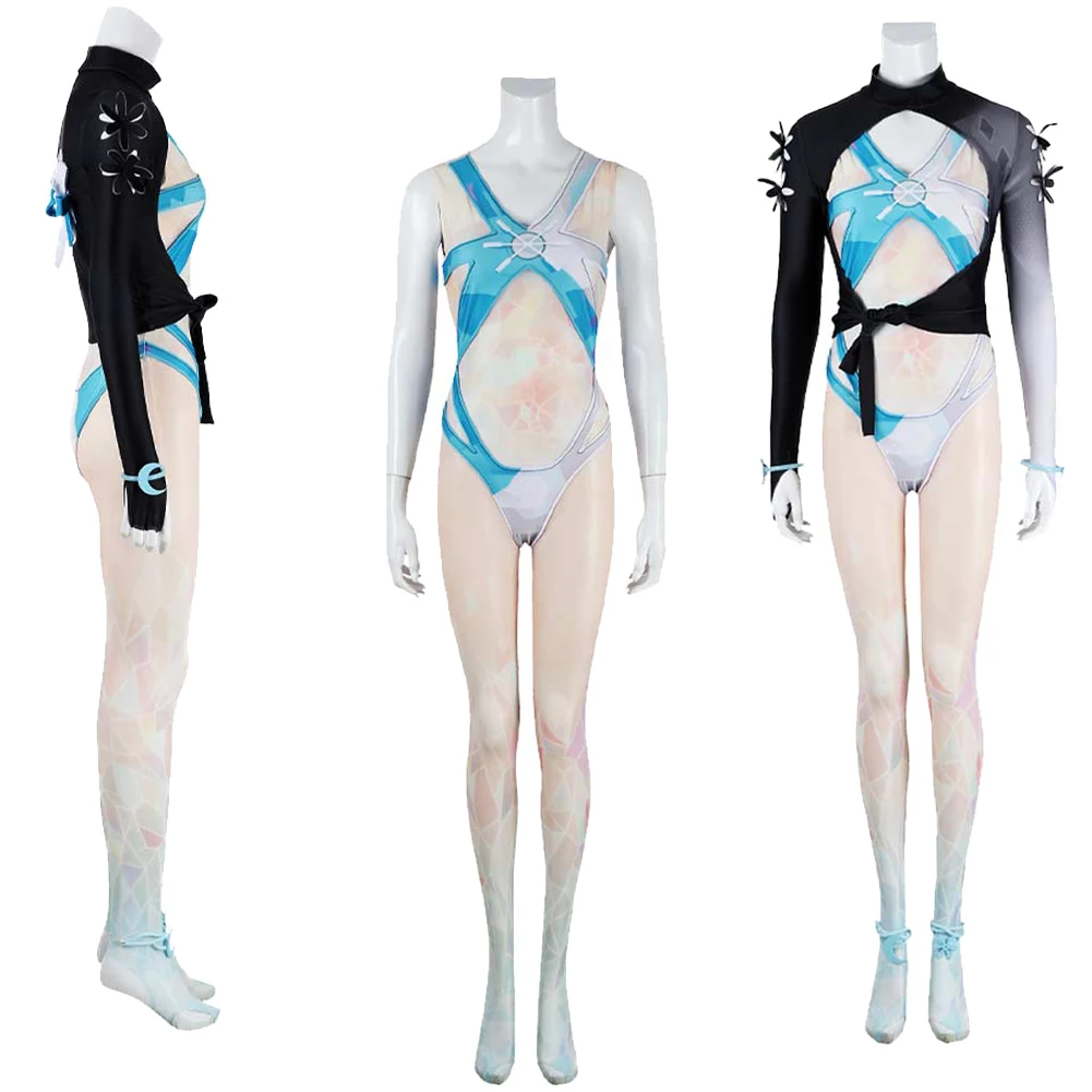 Game Rival Luna Snow Cosplay Women Jumpsuits Costume Women Adult Female Disguise Fantasia Clothing Halloween Bodysuit Suits