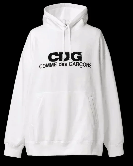 2024 New in Black Comme Des Garçons Women\'s Hoodie Pullover Loose Letter Printed Streetwear Tops Fashion Free shipping