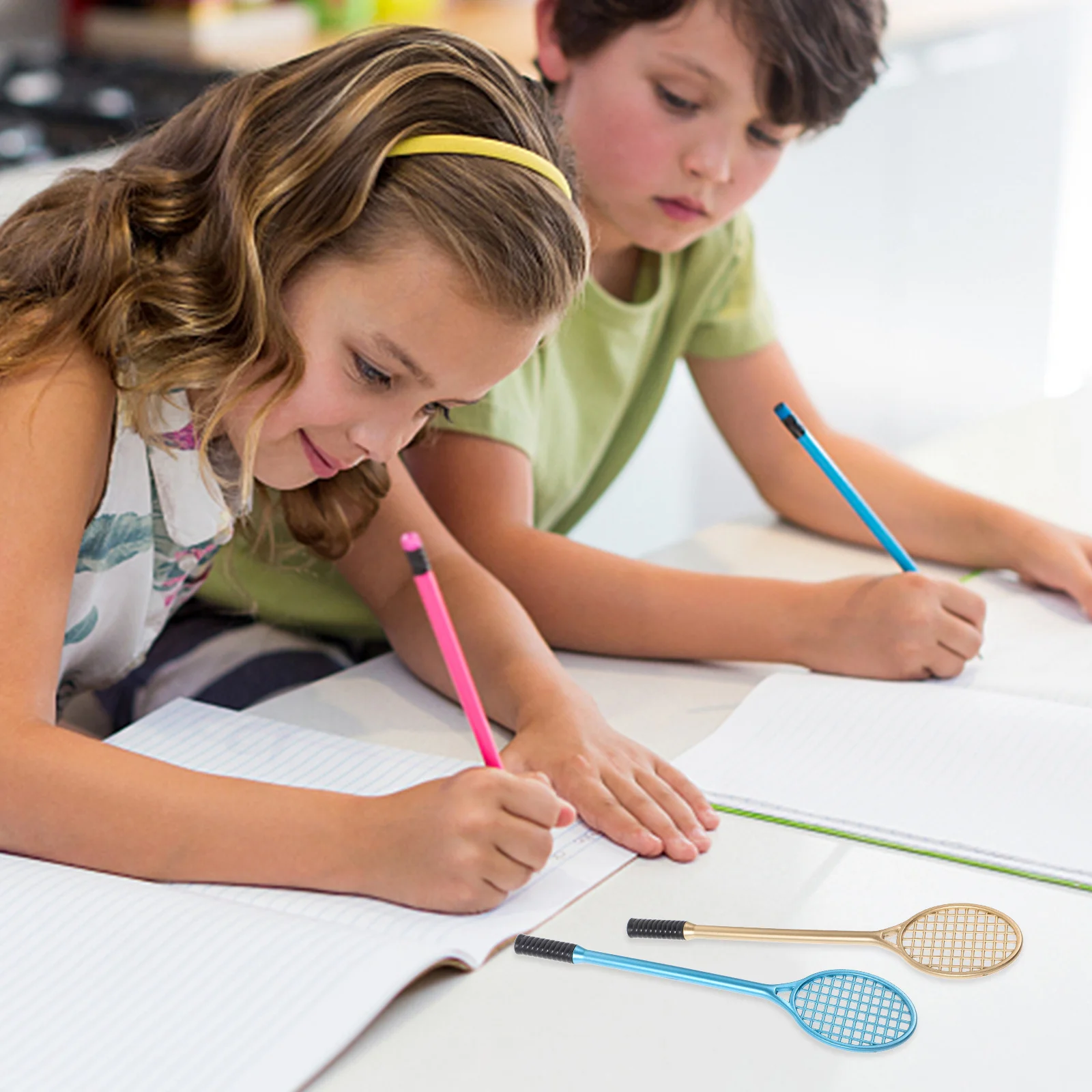 12Pcs Gel Ink Pen Racket Theme Creative Cute Gel Pen Perfect Gift for Students Friends Office School Cute Pens for Girls