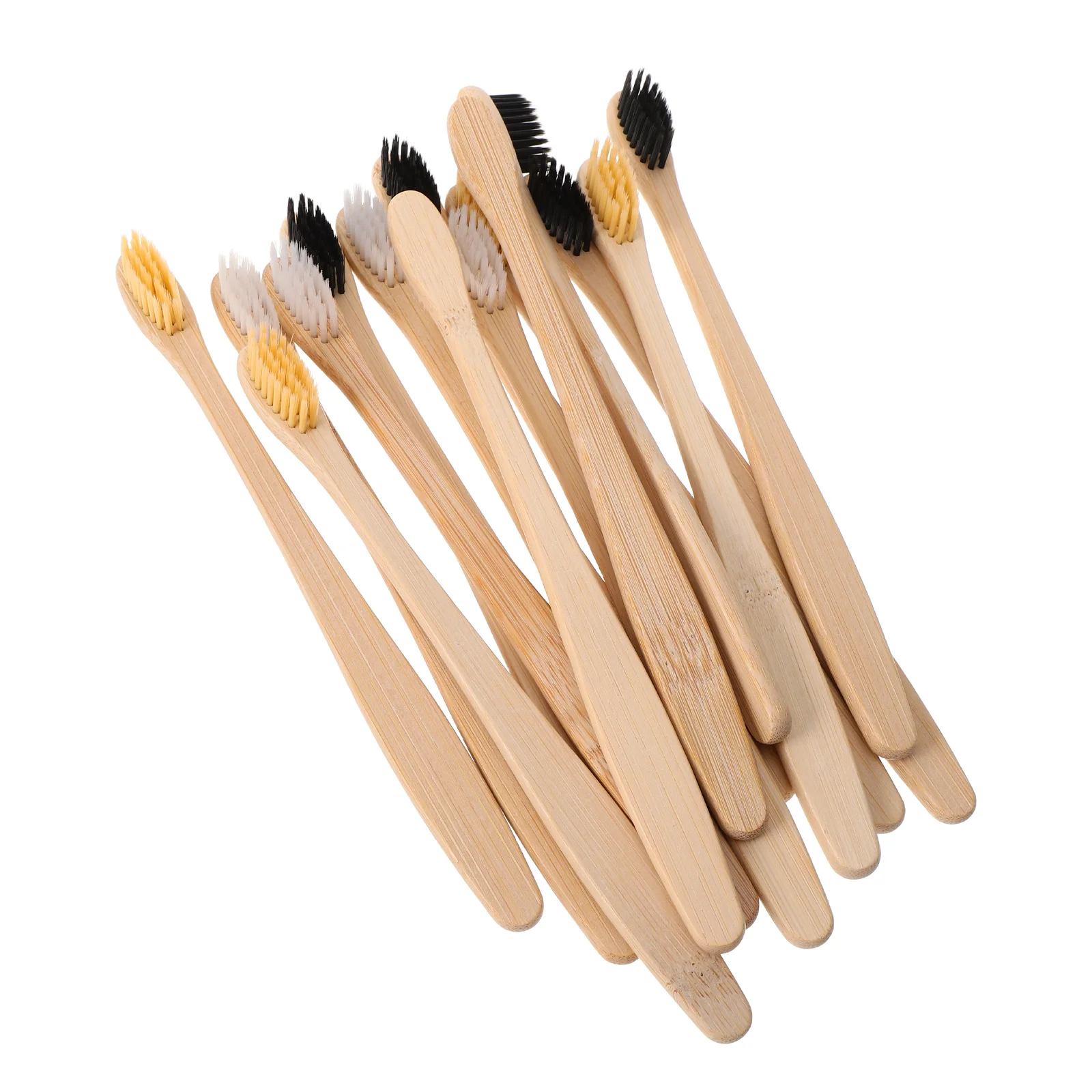 

15Pcs Bamboo Toothbrush Set Soft Bristles Unique Design Durable Reliable Family Travel Use Toothbrush Bamboo Travel Tooth Brush