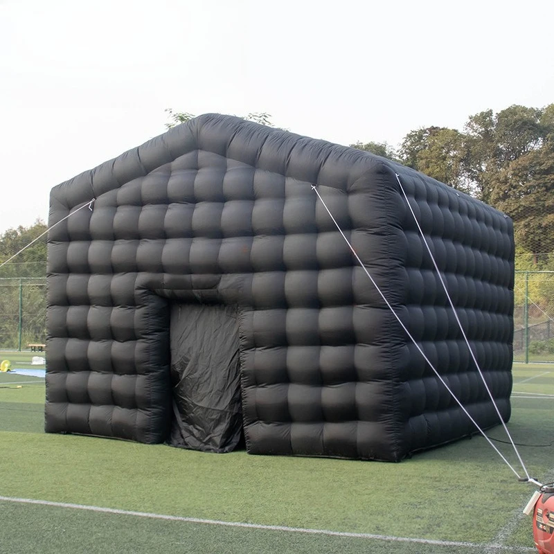 LED Inflatable Nightclub Party Tent Large Black Wedding Outdoor Event Mobile Carry
