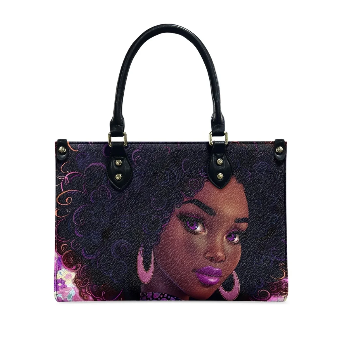 Tas tangan wanita, tas selempang kulit PU mewah desain merek Afro kapal Drop POD untuk wanita kasual bahu Bolsa Mujer