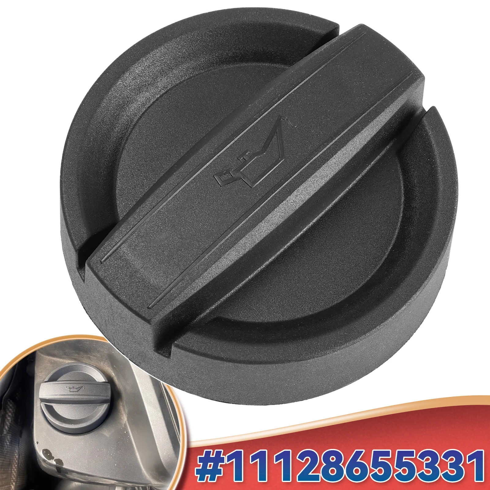 11128655331 8655331 Engine Oil Filler Neck Sealing Tank Cap Cover For Bmw 1 3 5 Series E60 E87 E90 E91 F10 F11 F20 F21 F30 Mini