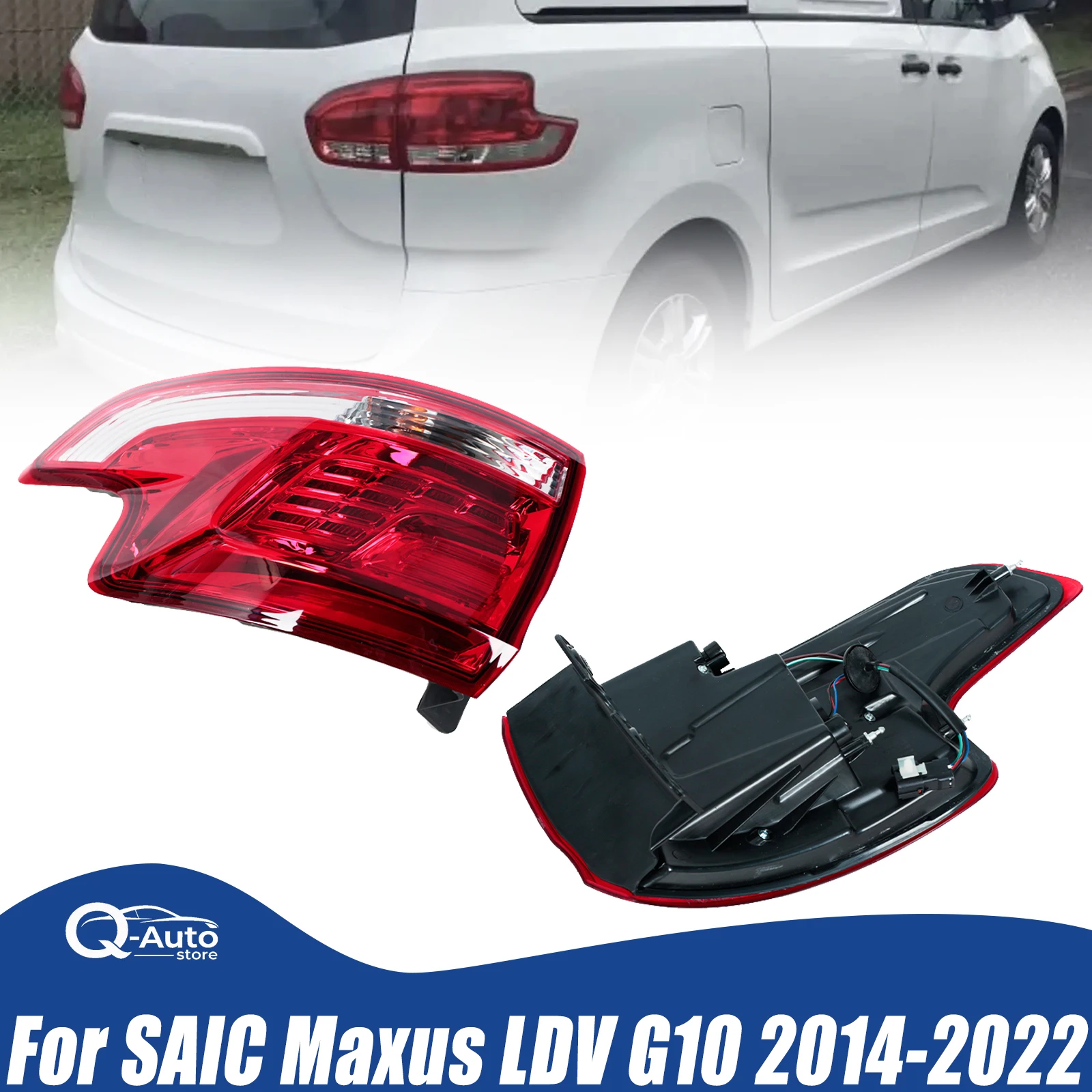 Car Halogen Taillight For SAIC Maxus LDV G10 2014 2015 2016 2017 2018 2019 2020 2021 2022 Brake Light Warning Light Signal Light